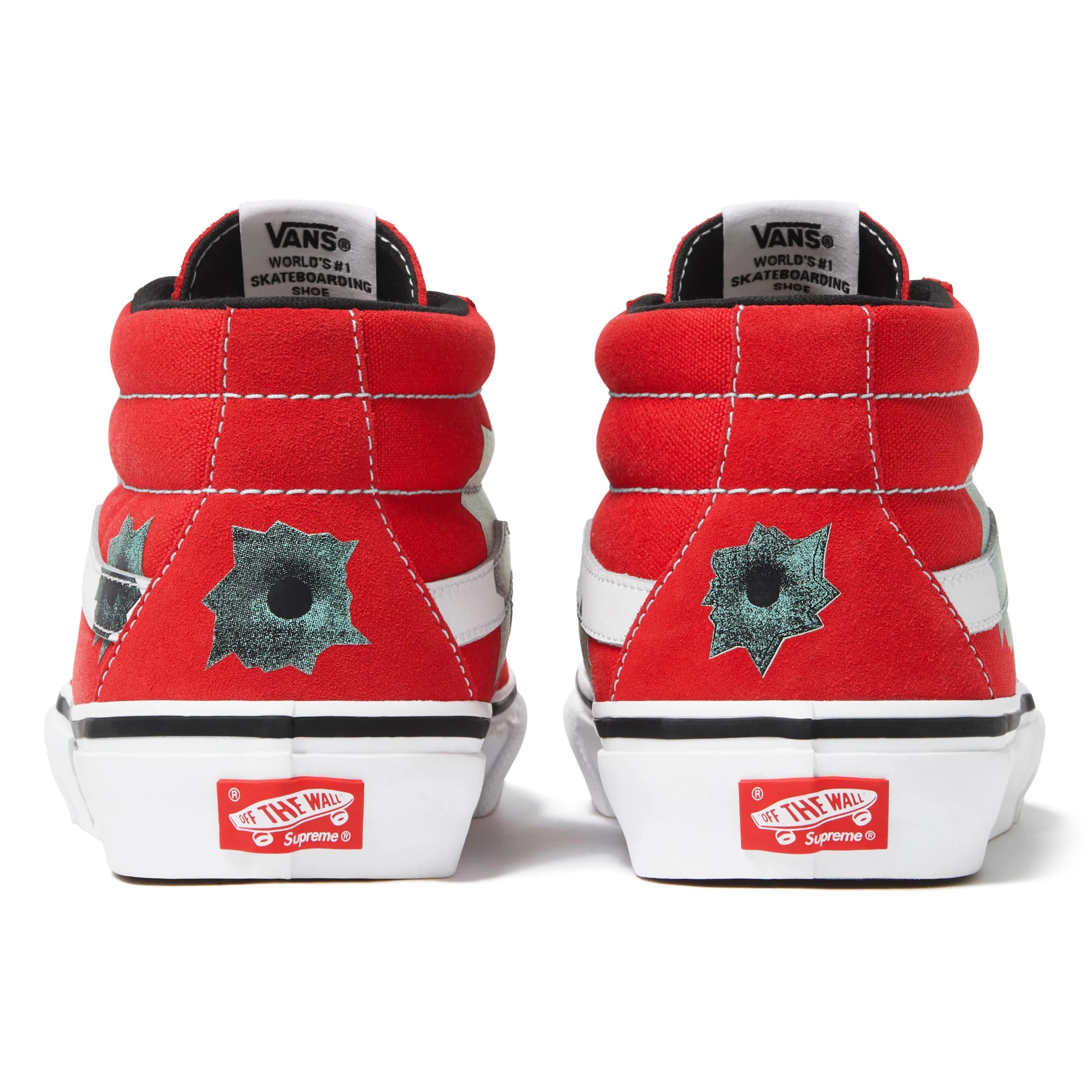Supreme®/Vans®/Nate Lowman Skate Grosso Mid view 3